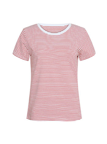 T-shirt striped in red - Pose2
