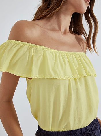 Top off the shoulder in yellow