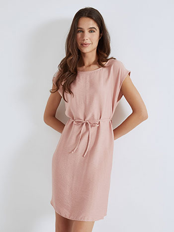 Dress mini monochrome in dusty pink