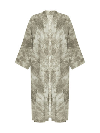Kimono tie dye in khaki - Pose2