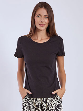 T-shirt cotton in black