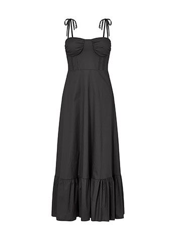 Dress maxi with tied straps in orange, 27.99€ | Celestino