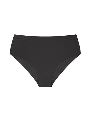 Plus size σλιπ χωρίς ραφές ριπ σε μαύρο