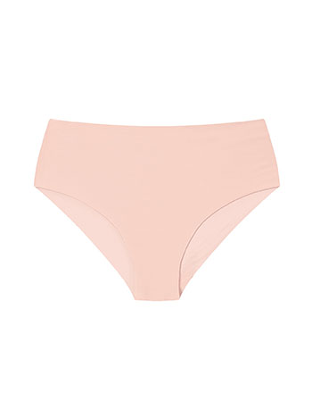 Plus size seamless brief in dark pink
