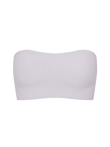 Strapless bustier in lilac