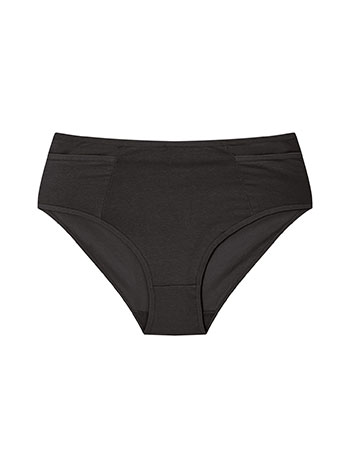 Brief with cotton in black