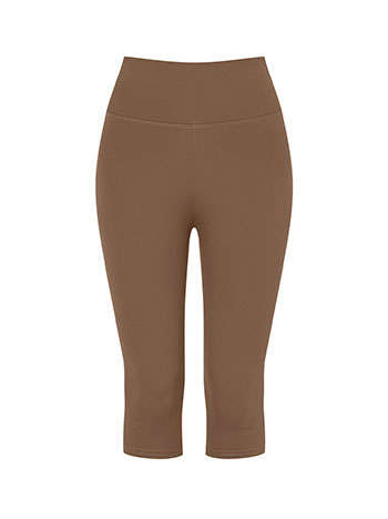 Leggings capri in dark brown, Celestino