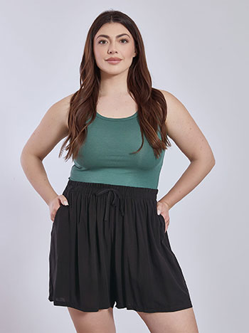 Shorts cotton in black