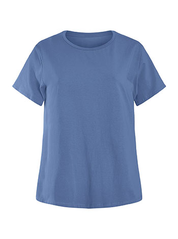 T-shirt με βαμβάκι σε μπλε - Pose2