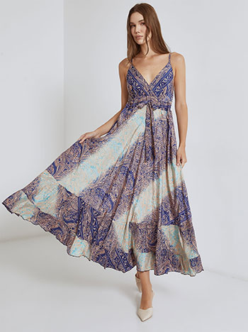 Dress paisley in blue