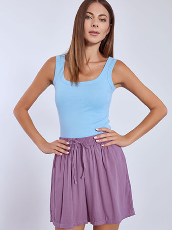 Σορτς με βαμβάκι σε μωβ