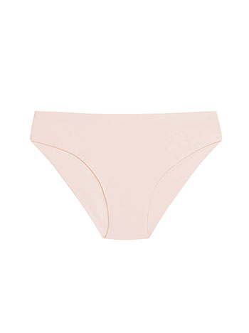 Brief seamless monochrome in powder pink