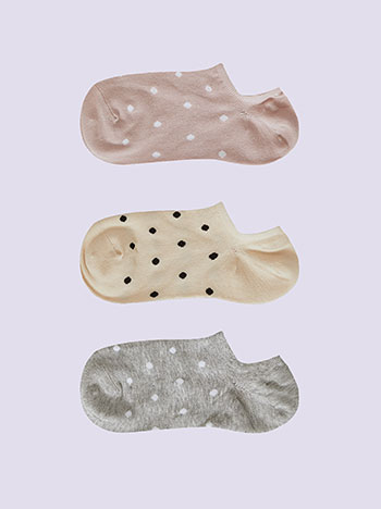 3 pack of polka dot socks in set 5