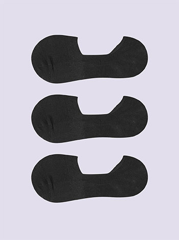 3 pack low socks in black