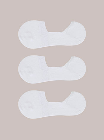 3 pack low socks in white