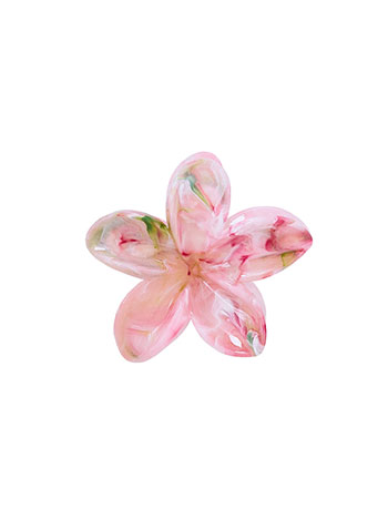 Κλάμερ μαλλιών λουλούδι σε ροζ ανοιχτό
