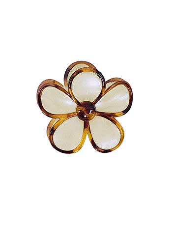 Κλάμερ μαλλιών λουλούδι σε λευκό