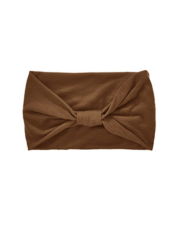 Monochrome headband in brown