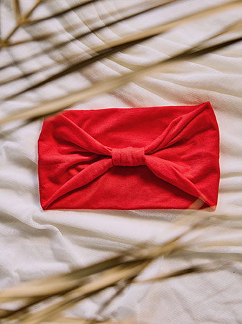 Monochrome headband in red