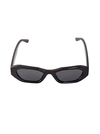Sunglasses with acetate-look frame in black