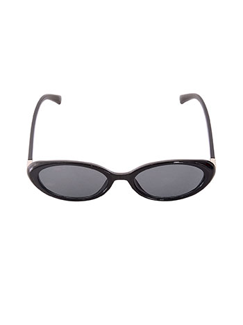 Oval sunglasses in black