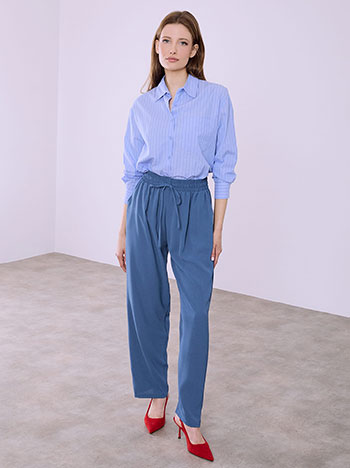 Monochrome trousers in blue