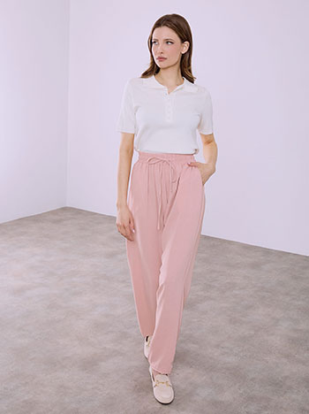 Παντελόνι μονόχρωμο σε σάπιο μήλο