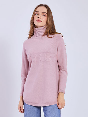 Ζιβάγκο με ανάγλυφες λεπτομέρειες σε μωβ