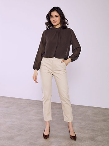 Office trousers chino in beige