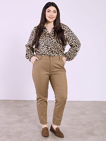 Office trousers chino in light brown