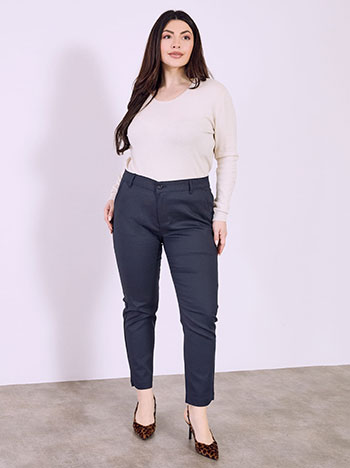 Office trousers chino in dark blue