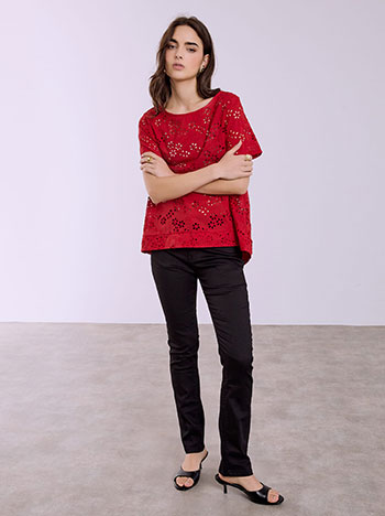 Straight leg jeans in black