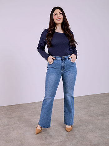 Flare jeans high waisted in blue