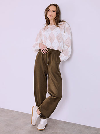 Sweatpants monochrome in brown