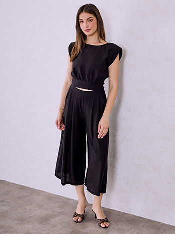 Παντελόνα με βισκόζη σε μαύρο