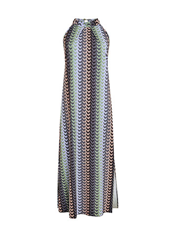 Printed halter neck dress in grey, 29.99 | Celestino