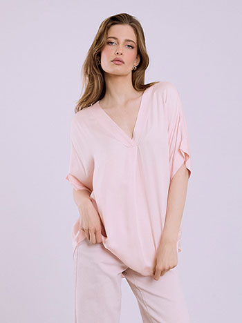 Viscose top in pink