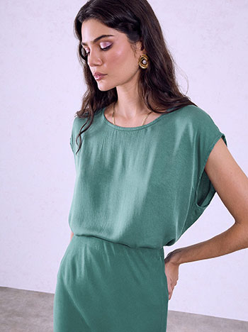 Viscose top in teal