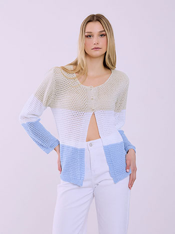 Ζακέτα με άνοιγμα μπροστά σε μπεζ