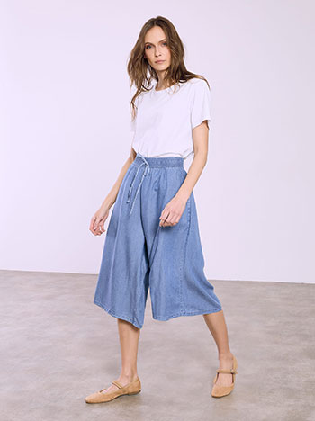 Culottes denim like in blue