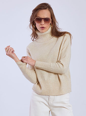 Turtleneck monochrome in beige