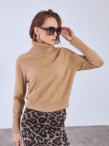 Ζιβάγκο μονόχρωμο σε καμηλό