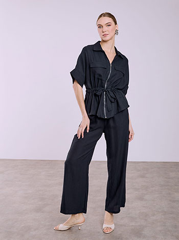 Σετ με ζακέτα και παντελόνα σε midnight blue