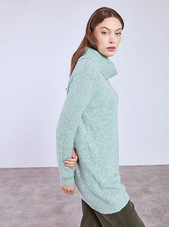 Turtleneck long in green