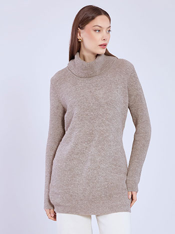 Ζιβάγκο μακρύ σε καφέ ανοιχτό