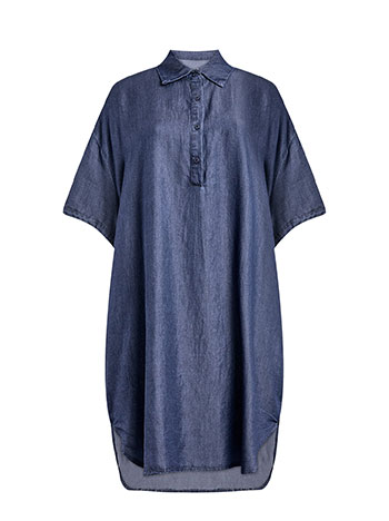 asymmetrical denim shirt dress Red Ruffle Asymmetrical Dress (S) – Shops Silver