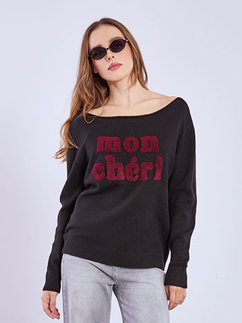 Sweater mon cheri in black