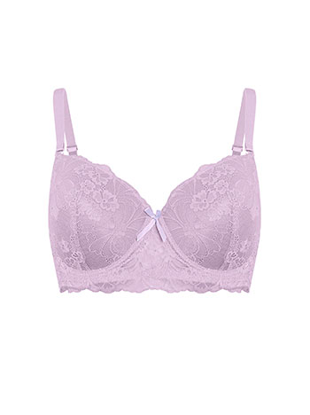 Lace bra in lilac