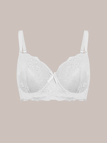 Lace bra in white