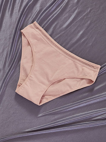 Brief with cotton in powder pink
